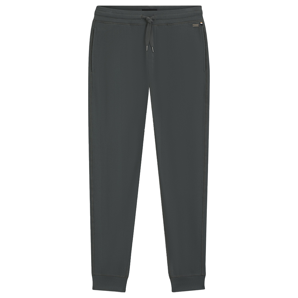 green lounge pants with boss branding