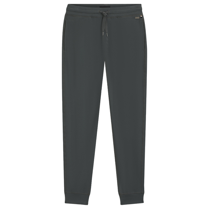 green lounge pants with boss branding