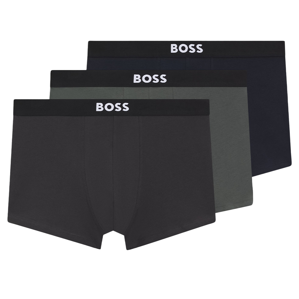 BOSS 3-Pack BOSS ONE Boxer Trunks, Multi Coloured