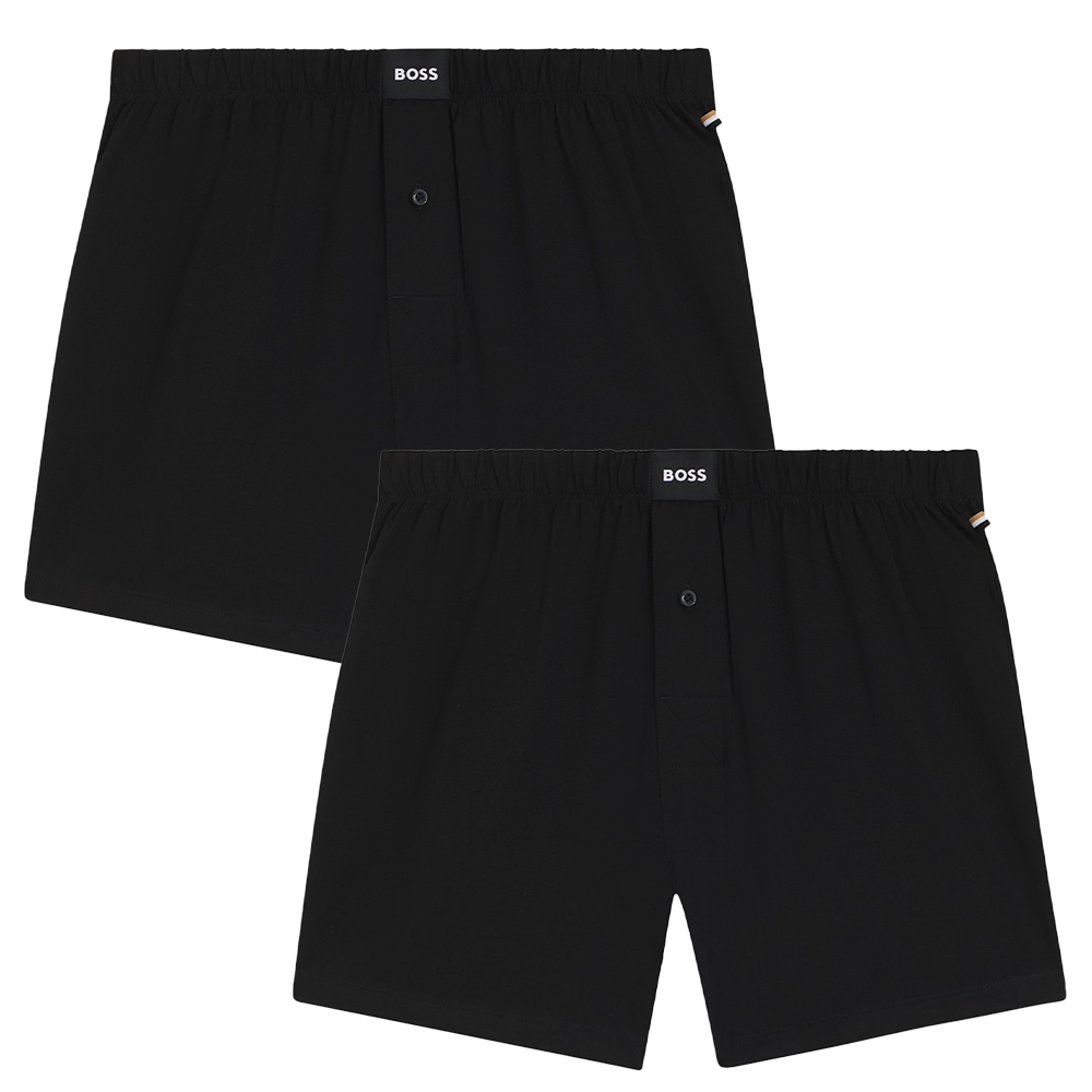 black Boss 2 pack of boxer shorts