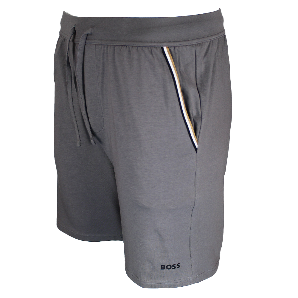 Grey BOSS branded shorts