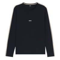 Black long sleeve t-shirt with BOSS branding