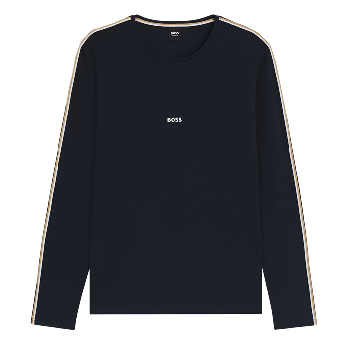 Black long sleeve t-shirt with BOSS branding
