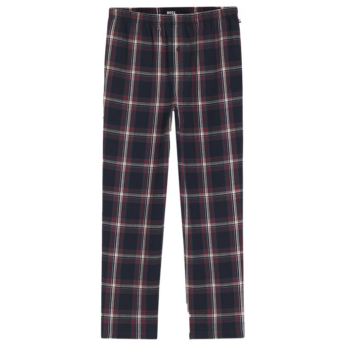 Plaid blue patterned pyjama trousers
