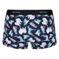 back view of Paul Smith branded men's underwear, with dog pattern