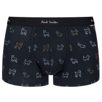 men's boxer trunk with dog and cat pattern