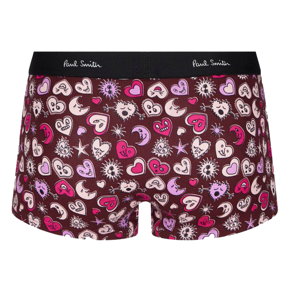 Paul Smith Men's Boxer Trunk Hearts, Red