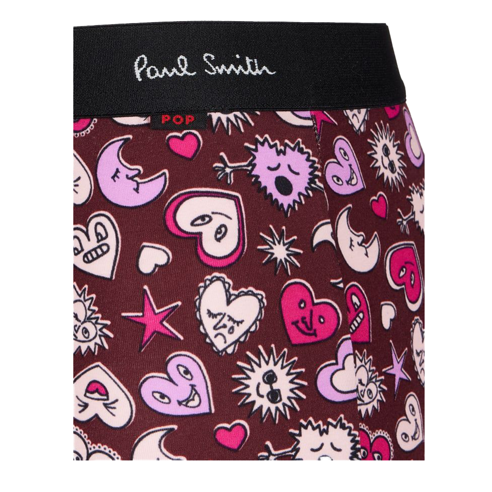 Paul Smith Men's Boxer Trunk Hearts, Red