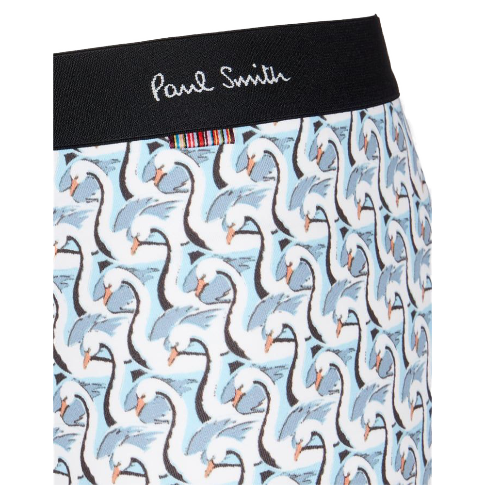 Men's underwear with swan pattern and Paul Smith branding on waistband