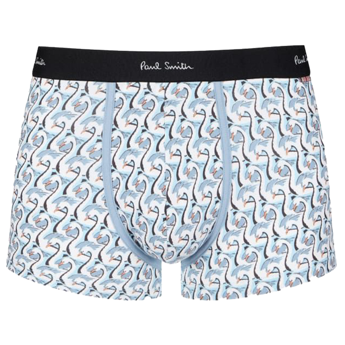 Men's underwear with swan pattern and Paul Smith branding on a white background