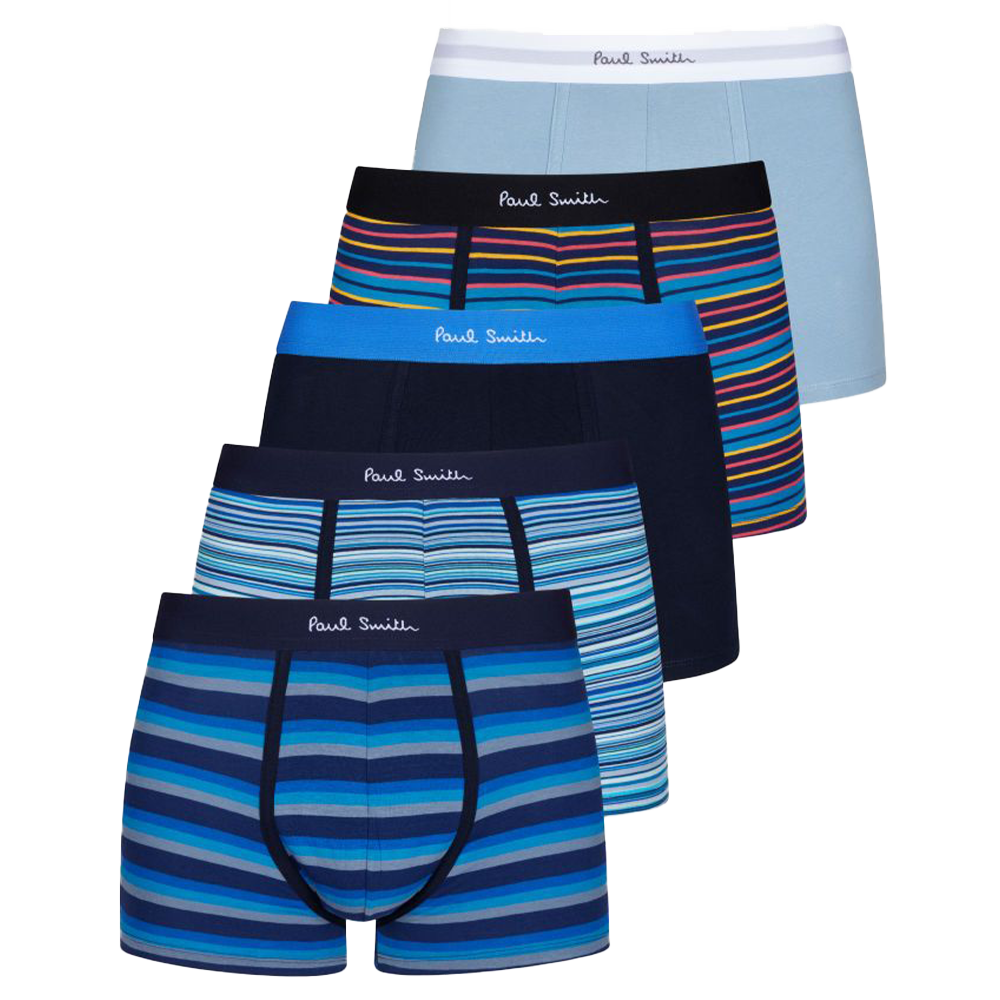 Five  Paul Smith boxer trunks with branded waistband