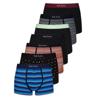 Seven pack of Paul Smith boxer trunks in various patterns