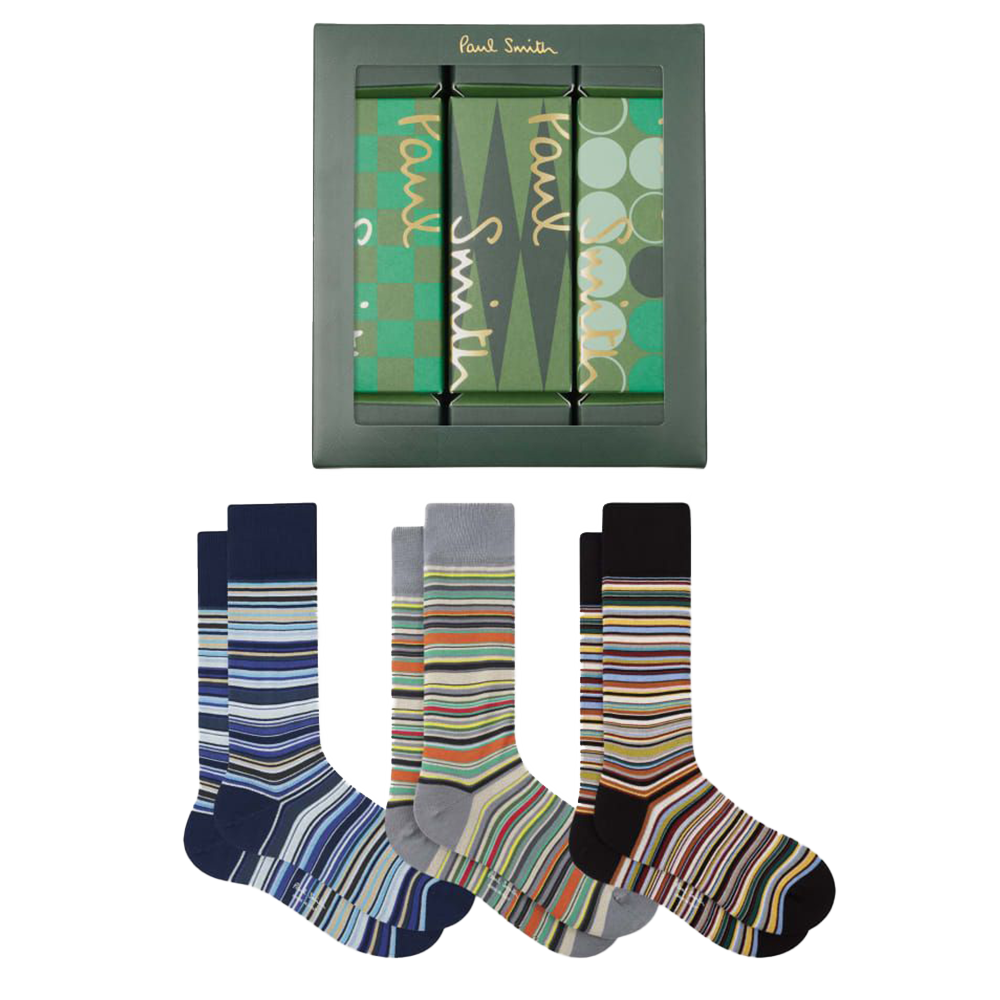 Paul Smith cracker 3 pack sock gift box