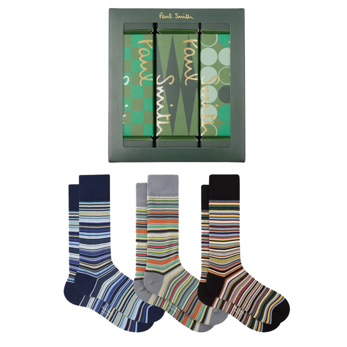 Paul Smith cracker 3 pack sock gift box
