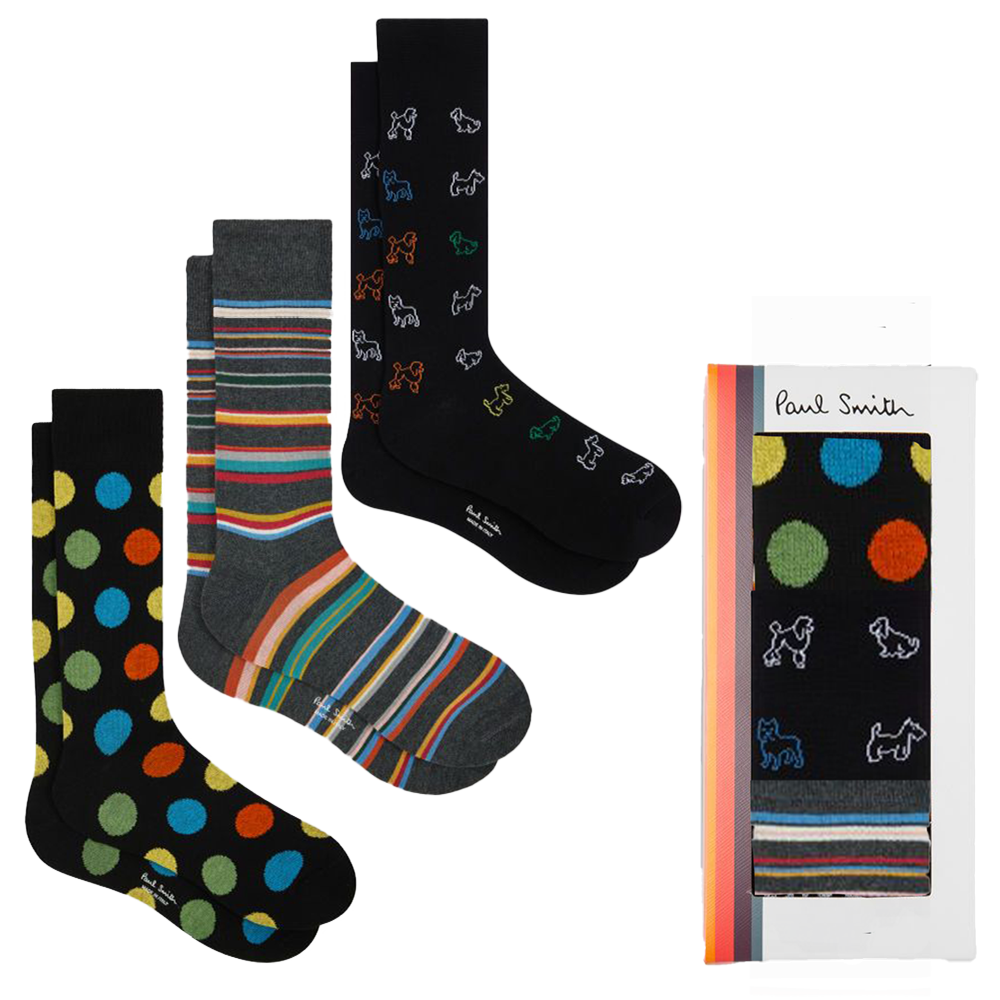 Paul Smith 3 pack socks gift pack
