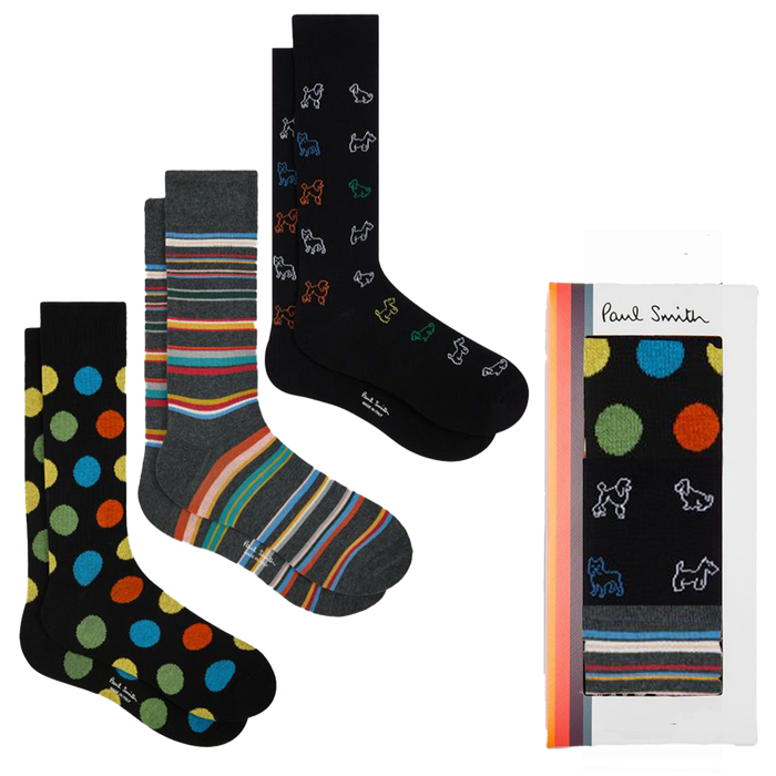 Paul Smith 3 pack socks gift pack
