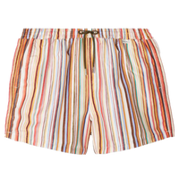 Multi-coloured stripe swimshorts