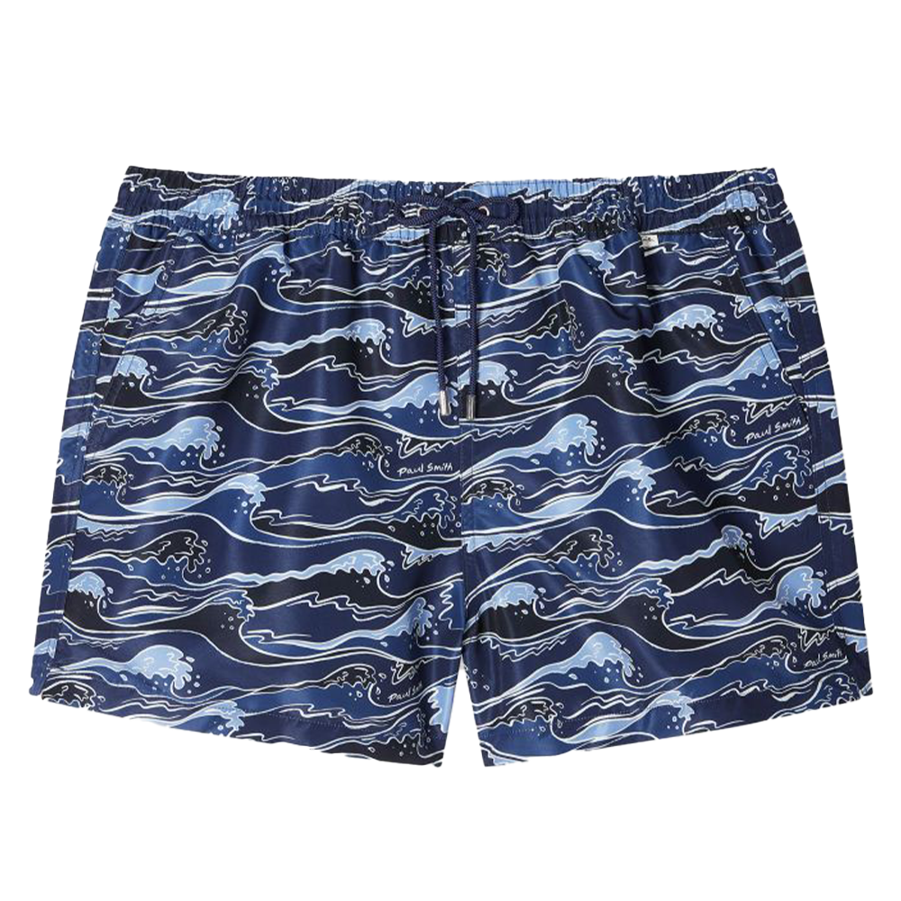 Paul Smith Swim Shorts Waves, Blue