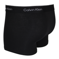 Black Calvin Klein boxer briefs on a white background