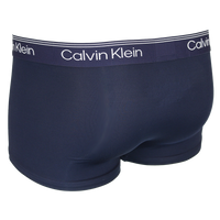 Navy Calvin Klein boxer trunk on a white background