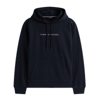 navy hoodie with Tommy Hilfiger logo on a white background