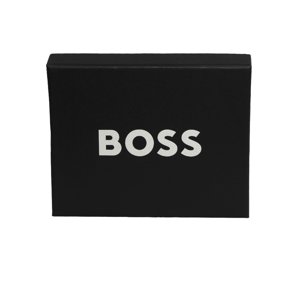 BOSS Ray 4cc Coin Faux Leather Wallet, Black