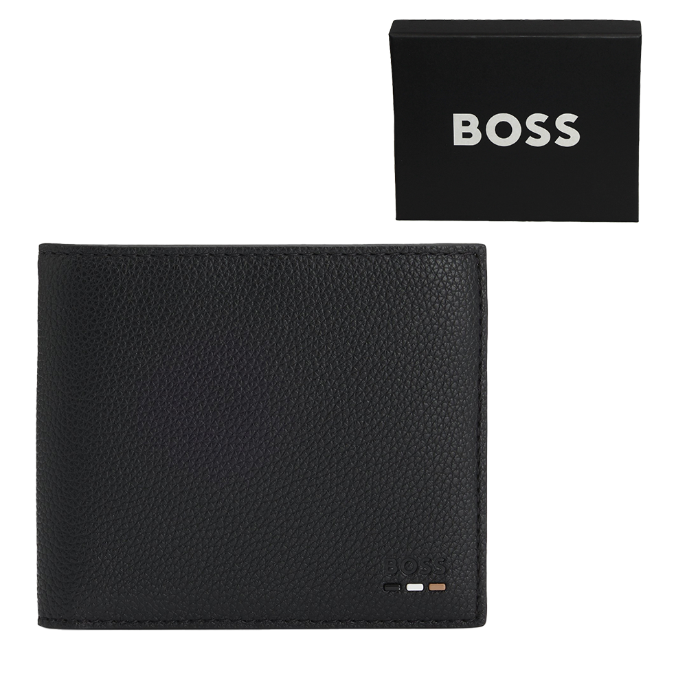 Black wallet and presentation box