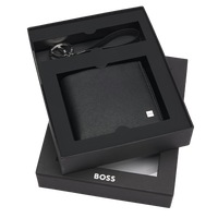 Boss wallet and key ring in gift box