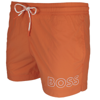 Orange BOSS swim shorts side