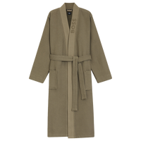 Brown bathrobe with BOSS branding
