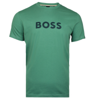 Green t-shirt with BOSS logo