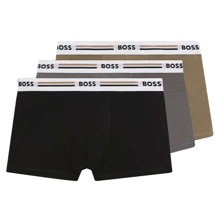 3 pairs of Boss branded boxer trunks