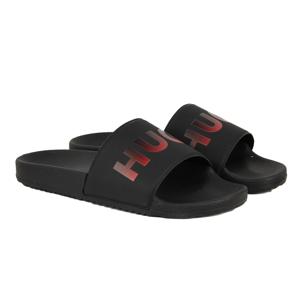 Black sliders with HUGO branding