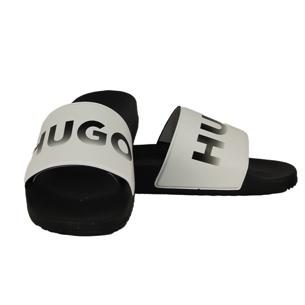 Black sliders with white tops