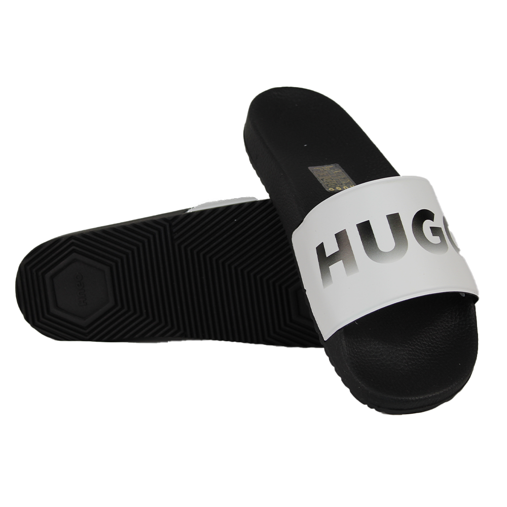 Black sliders with white tops