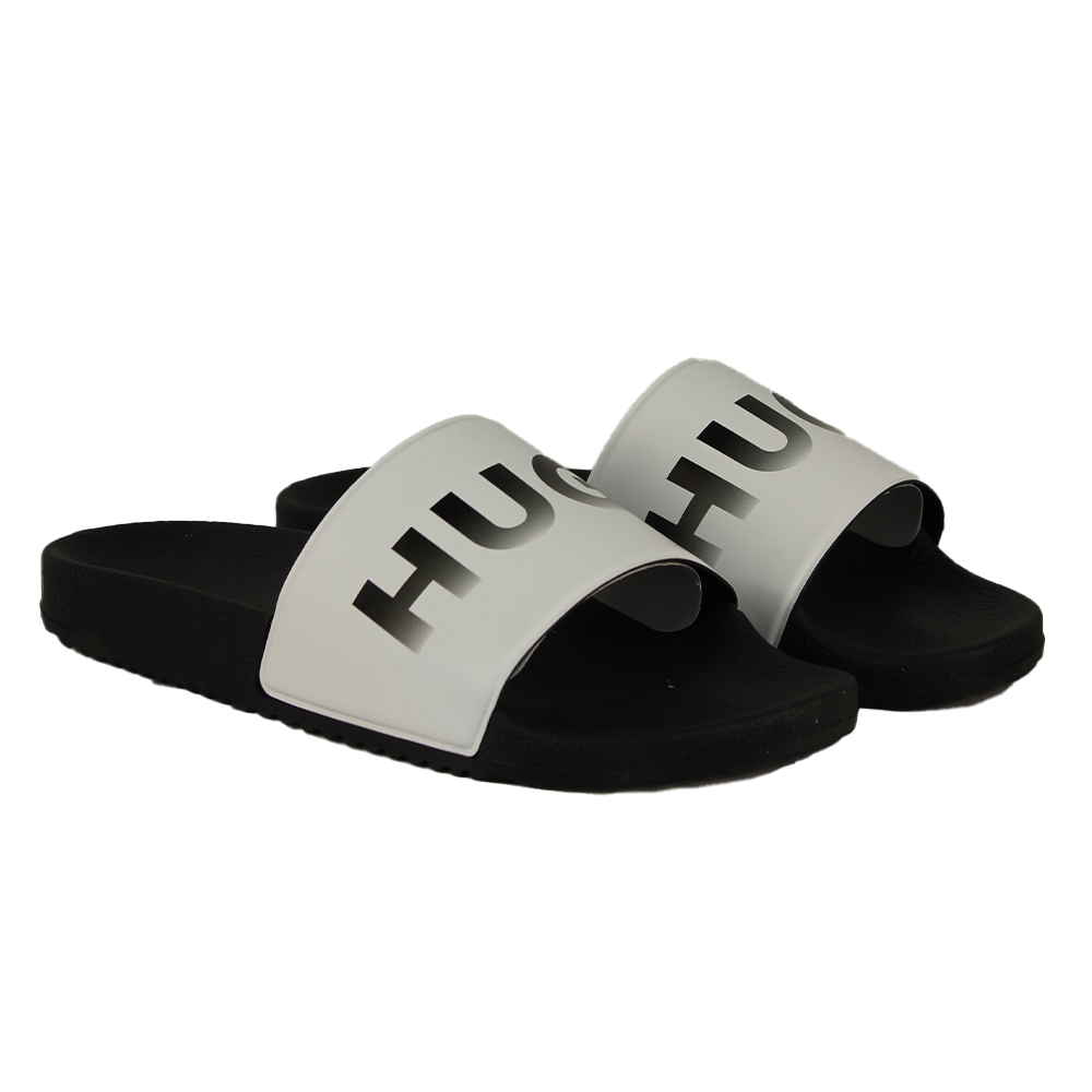 Black sliders with white tops