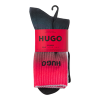 Various coloured socks with HUGO logo's
