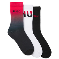 Various coloured socks with HUGO logo's