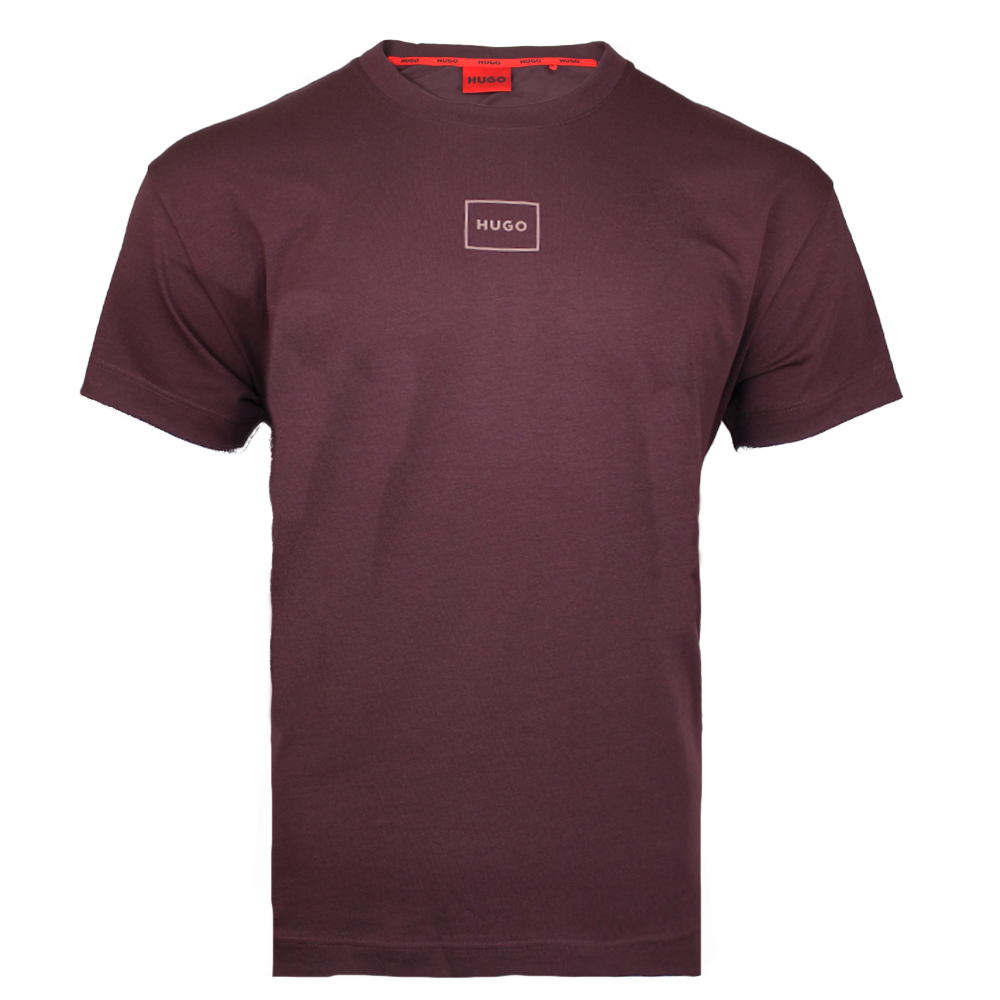 Brown t-shirt with HUGO logo