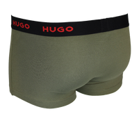 back view of green HUGO boxer trunk 