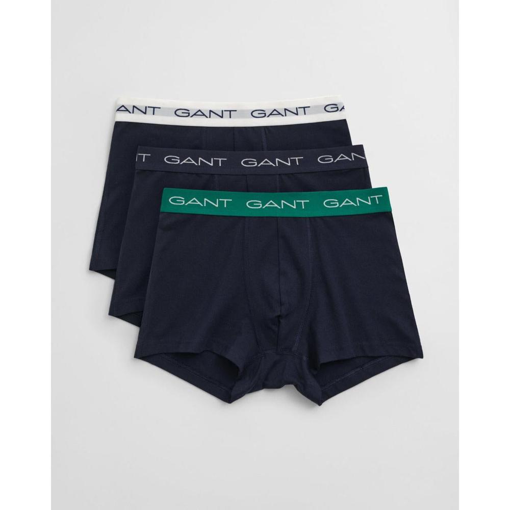 3-Pack Organic Cotton Boxer Trunks, Deep Green