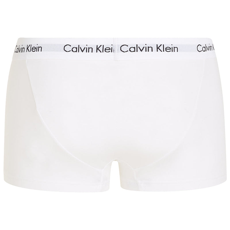 Calvin Klein Men's 3Pack LowRise Cotton Stretch Boxer Trunks, White