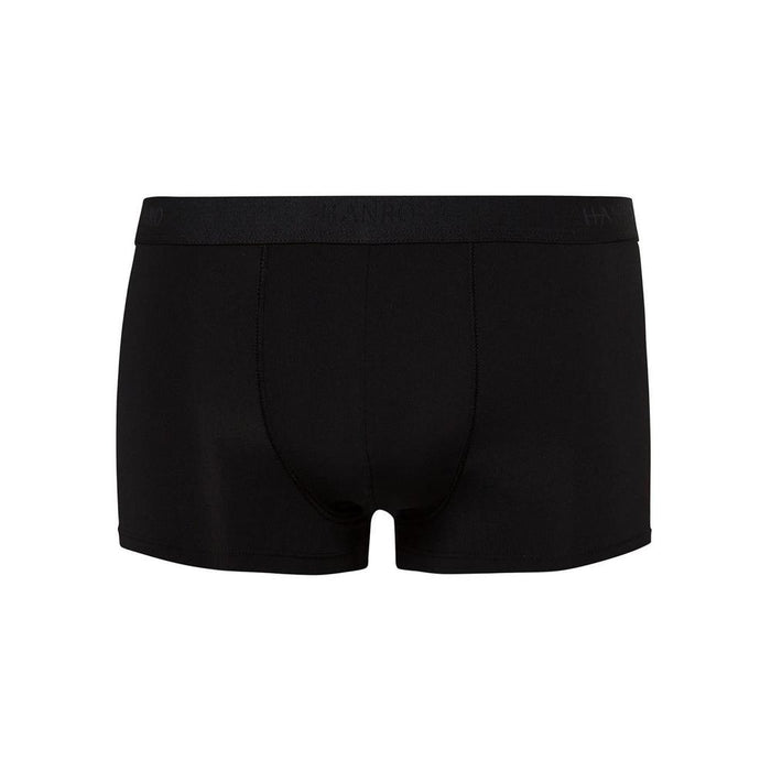 Micro Touch Boxer Trunk, Black-Hanro-UNDERU