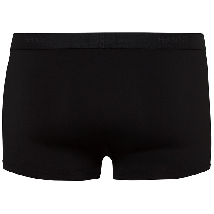 Micro Touch Boxer Trunk, Black-Hanro-UNDERU