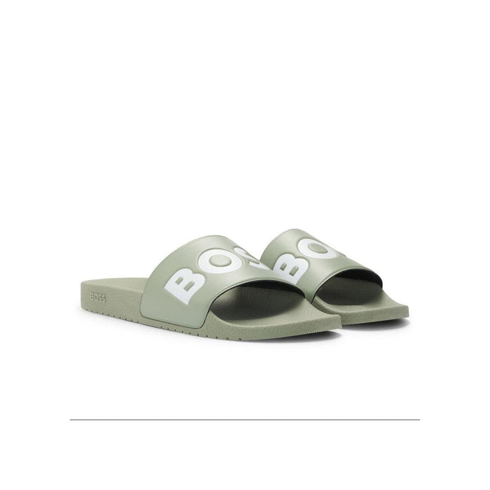 Italian Made Aryeh Sliders, Medium Green