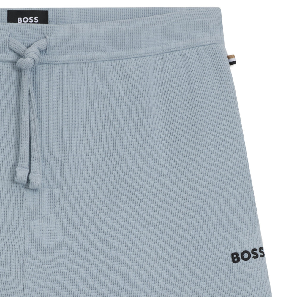 BOSS Waffle Shorts, Open Blue
