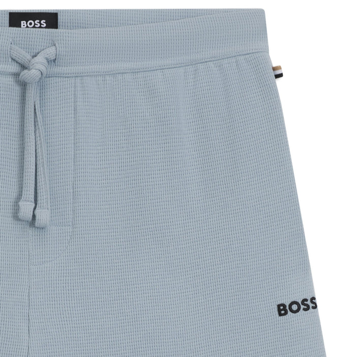 BOSS Waffle Shorts, Open Blue