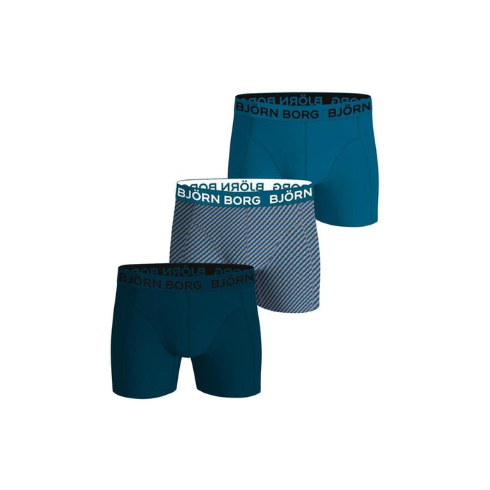 Bjorn Borg 3-Pack Cotton Stretch Boxer Briefs, Blues