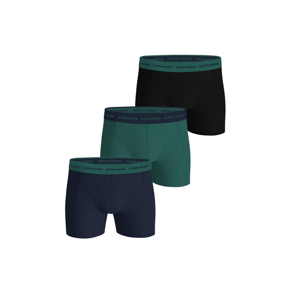 Bjorn Borg 3-Pack Cotton Stretch Boxer Briefs, Green