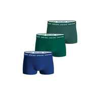 Bjorn Borg 3-Pack Cotton Stretch Boxer Briefs, Green/Blue